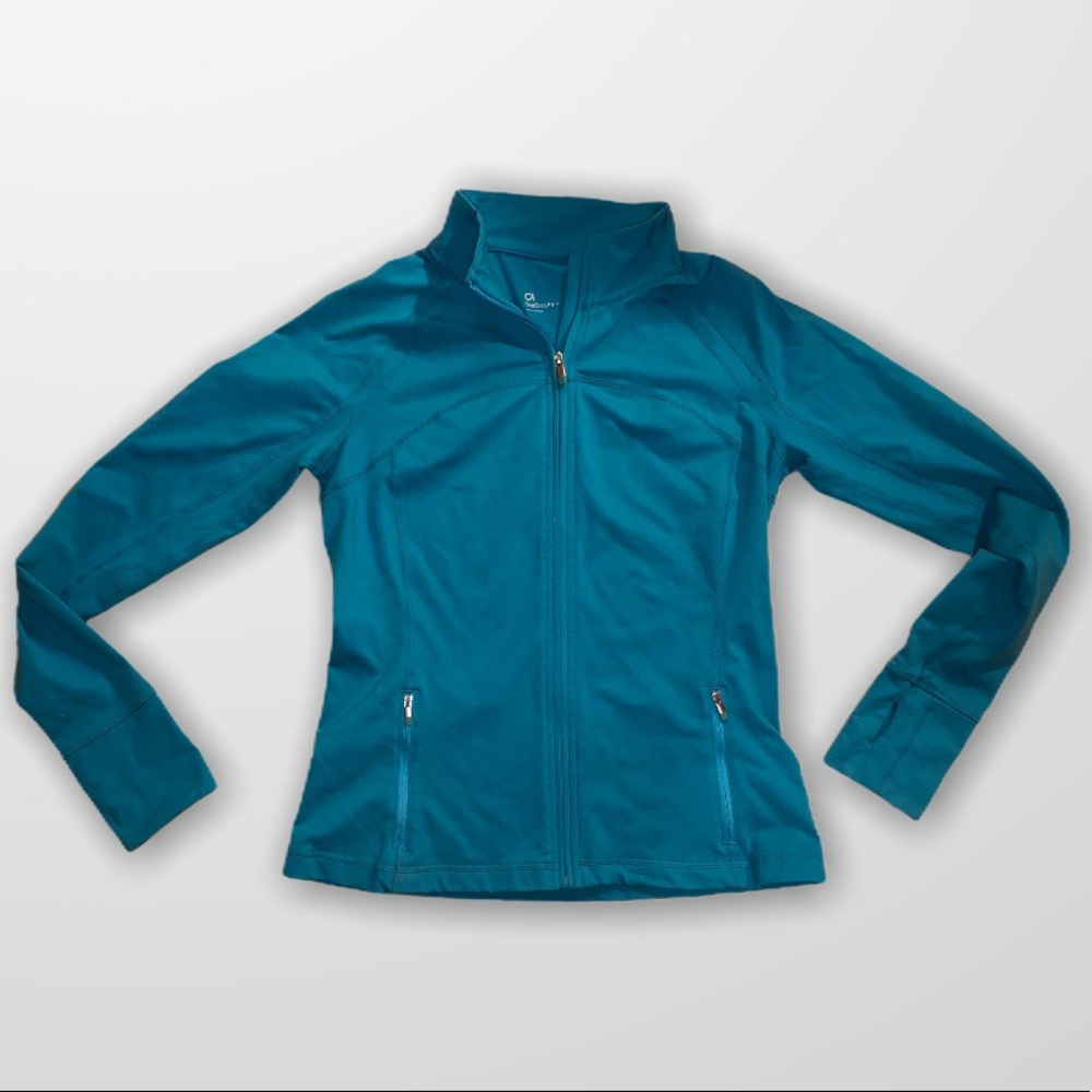 GAP body fit Active Turquoise Track Jacket SZ M